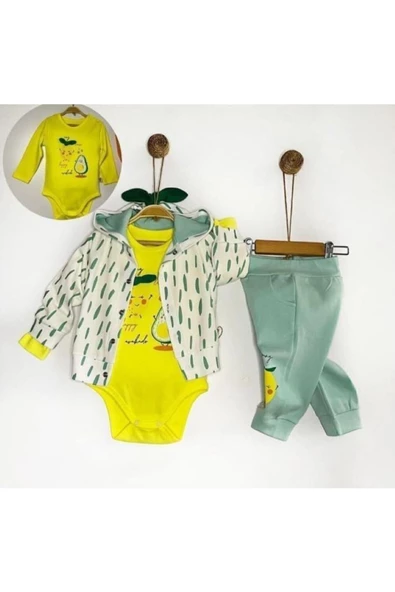 Mcrkids  bebek zıbın 3 lü takım