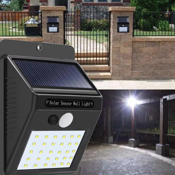 Panther Sensörlü Solar LED Duvar Lambası PT-2920 - 5