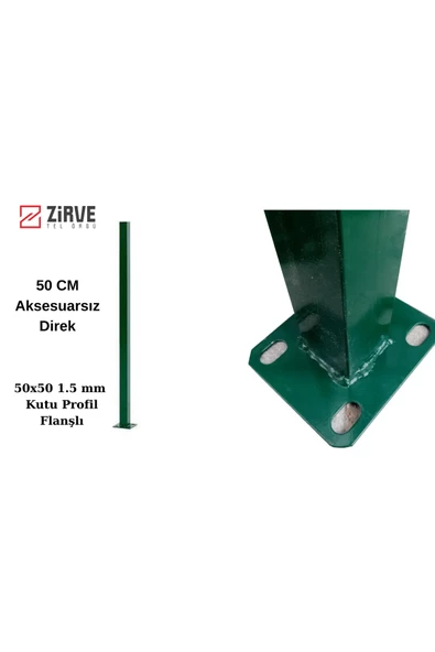 Zirve Tel Örgü 50cm Panel çit ve Çim Çit Direği (Aksesuarsız)