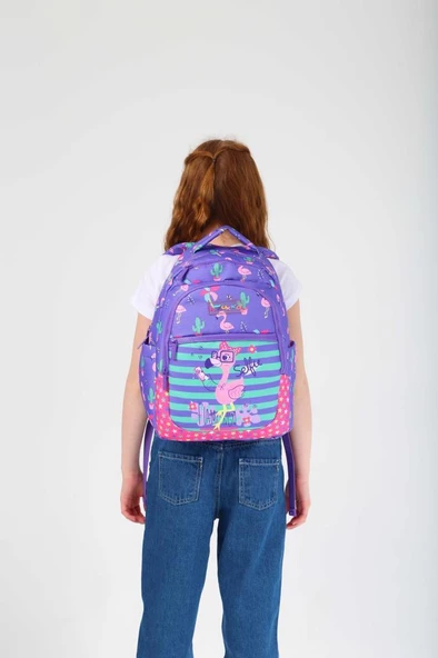 Kaukko Kids Sırt Çantası Paterned Flamingo L5148 - Resim 2