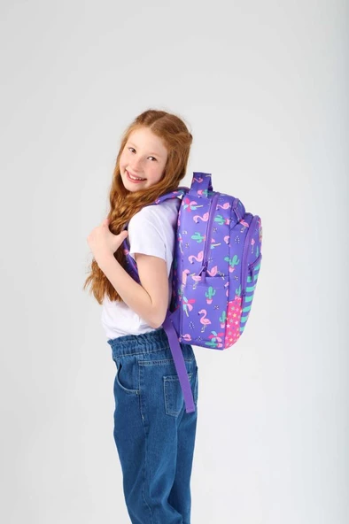 Kaukko Kids Sırt Çantası Paterned Flamingo L5148 - Resim 3