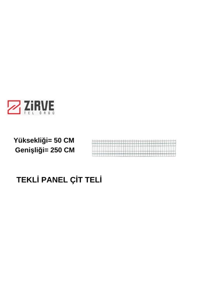 Zirve Tel Örgü 50 x 250 cm Panel Çit Teli