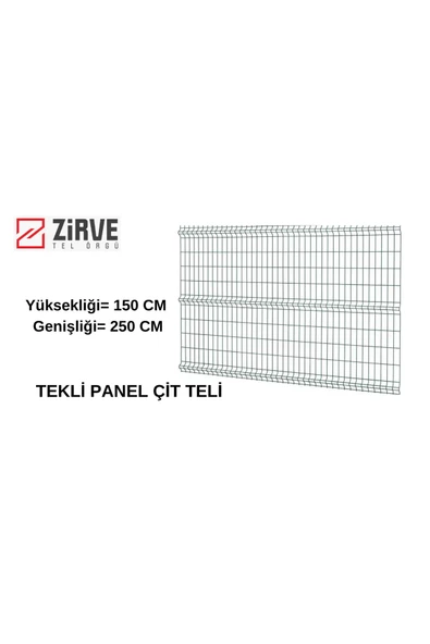 Zirve Tel Örgü 150 x 250 cm Panel Çit Teli
