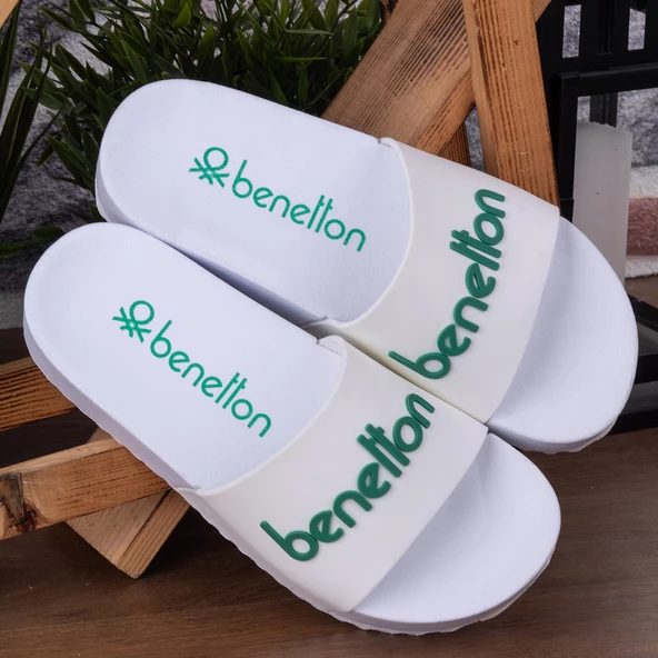 Benetton 1212 Günlük Yüksek Taban Kadın Terlik - 7