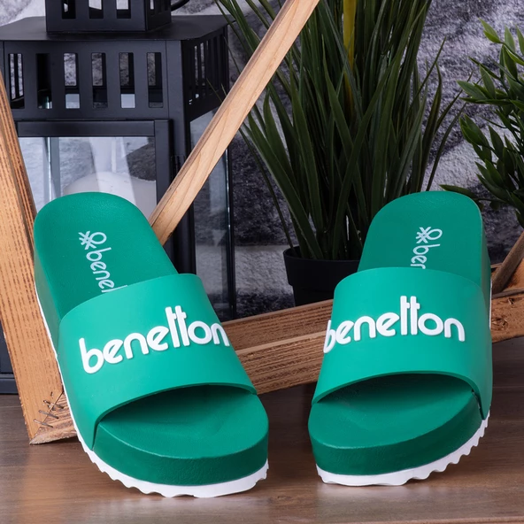 Benetton 1212 Günlük Yüksek Taban Kadın Terlik - 6