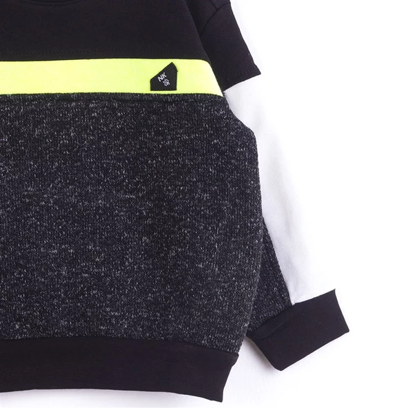 Nk Kids NM43604 Erkek Bebek Trikolu Sweat - Resim 6