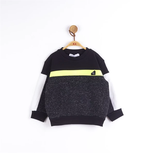 Nk Kids NM43604 Erkek Bebek Trikolu Sweat - Resim 5