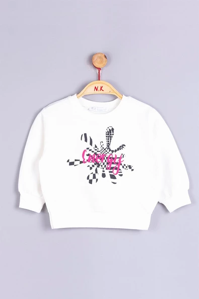 NK KİDS Nm33614 Kız Bebek Sıçratma Sweat