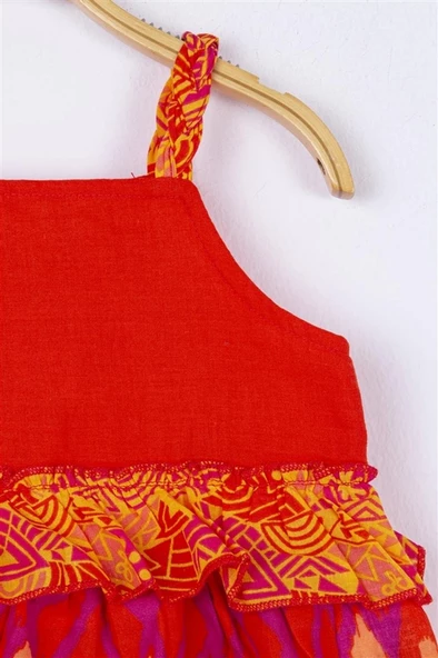 Kız Bebek Piramit Askılı Bluz - 9