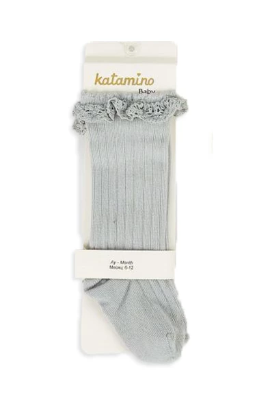 Katamino Kız Bebek Dizaltı Çorap - 8