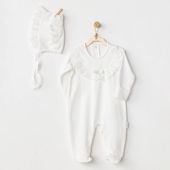 Bebek Tulum Takım Romper Hat Set Petit Love