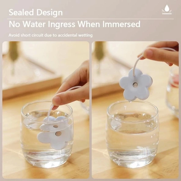 Taşınabilir USB Şarjlı Mini Hava Nemlendirici Her Yerde Taze ve Nemli Hava - 3