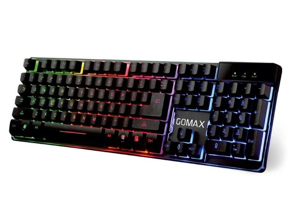 Gomax K4 Mekanik Hisli Rainbow RGB Led Işıklı Oyuncu Klavyesi