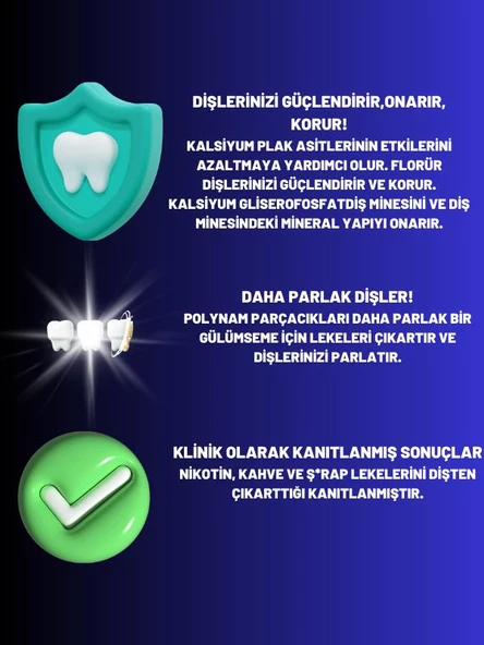 Clinomyn Fresh Temizleme Parlatma Jel Diş Macunu 75 ml x 10 Adet - 4