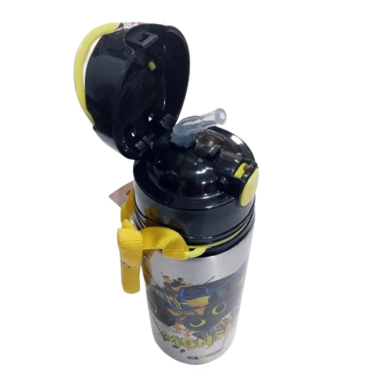 600 ml alüminyum suluk pipetli boyun askılı arabalı - 2