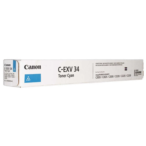 Canon C-exv-34/3783b002 Mavi Orijinal Fotokopi Toneri