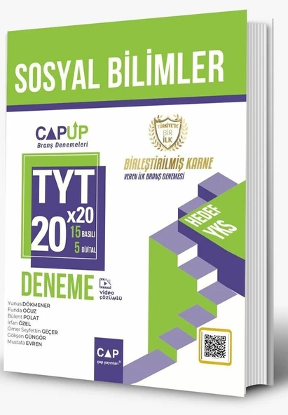 Çap Yayınları TYT Sosyal Bilimler 20 x 20 Up Deneme