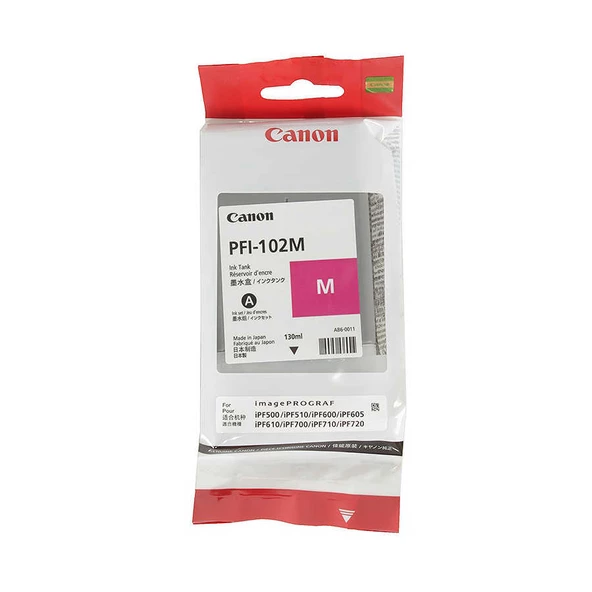 Canon Pfı-102m/0897b001 Kırmızı Orijinal Kartuş