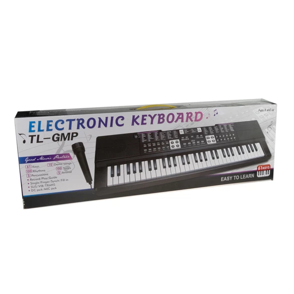 Oyuncak Org 61 Tuşlu Mikrofonlu Org Çocuk Piyano Büyük Boy - 2