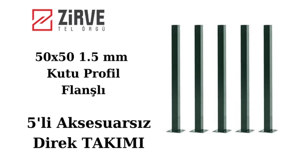 Zirve Tel Örgü 75 cm Panel Çit Direği (5 Adet)