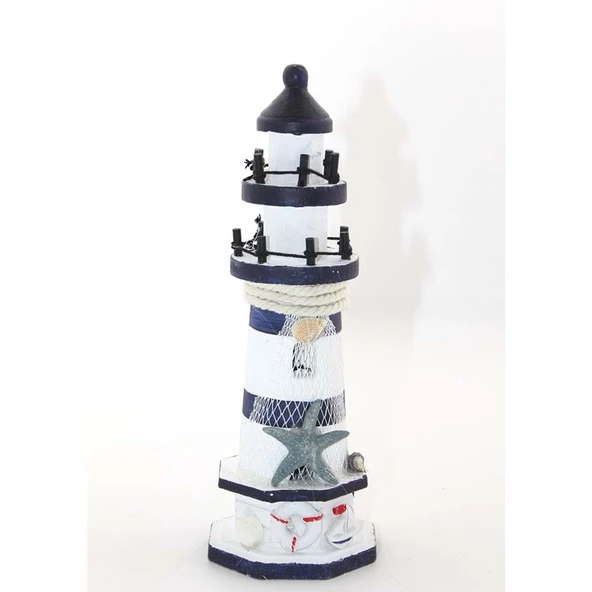Ahşap Marin Deniz Feneri Biblo - 2