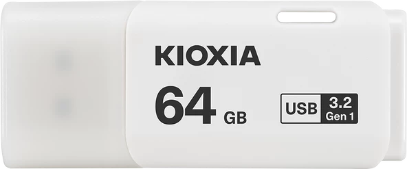 64GB USB3.2 GEN1 KIOXIA BEYAZ USB BELLEK LU301W064GG4 - Resim 2