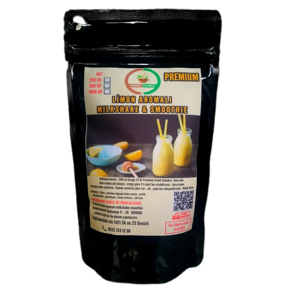 Limon Aromalı Milkshake & smoothie & Frappe 1 kg
