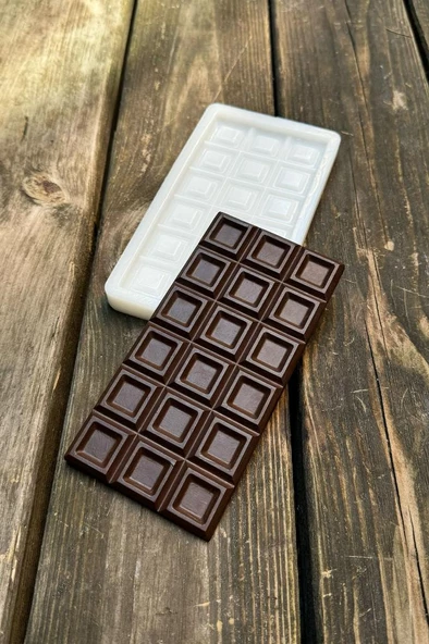 Kare Kare Tablet Çikolata Silikon Mum Kalıbı - Resim 3