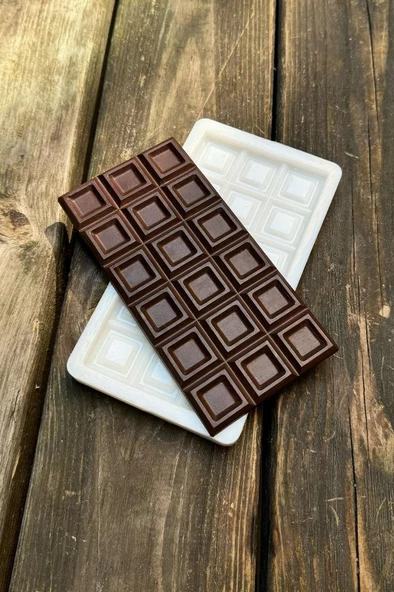 Kare Kare Tablet Çikolata Silikon Mum Kalıbı ürün görseli