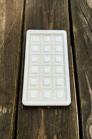 Kare Kare Tablet Çikolata Silikon Mum Kalıbı - Resim 7