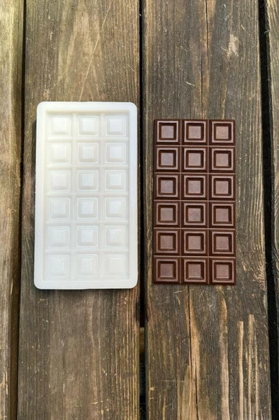 Kare Kare Tablet Çikolata Silikon Mum Kalıbı - Resim 2