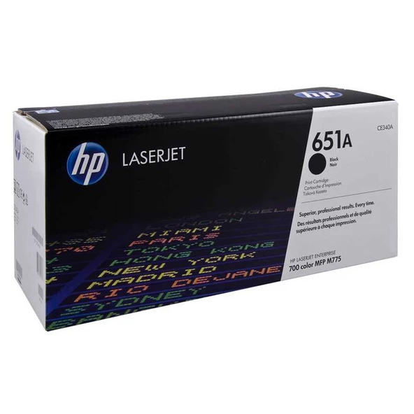 Hp 651a-ce340a Siyah Orijinal Toner