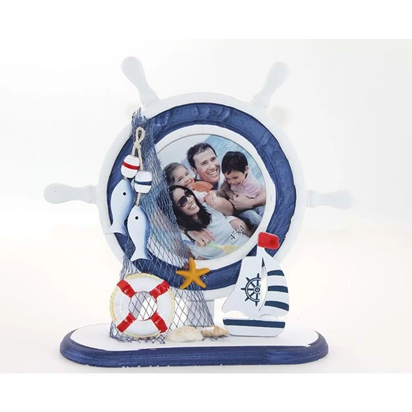 Ahşap Marin Dümenli Çerceve ürün görseli 1