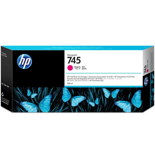 Hp 745-f9k01a Kırmızı Orijinal Kartuş Yüksek Kapasiteli