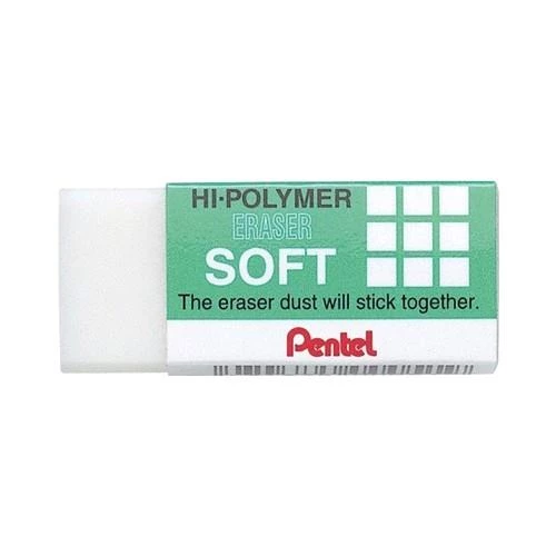 PENTEL SILGI HI-POLYMER ZES-05 SOFT BEYAZ KUCUK