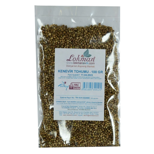 LokmanAVM Kendir Tohumu Doğal 100 Gr Paket - Resim 2