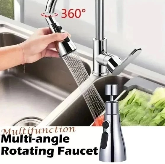 Pratik 3 Fonksiyonlu Metalik Musluk Başlığı - 3