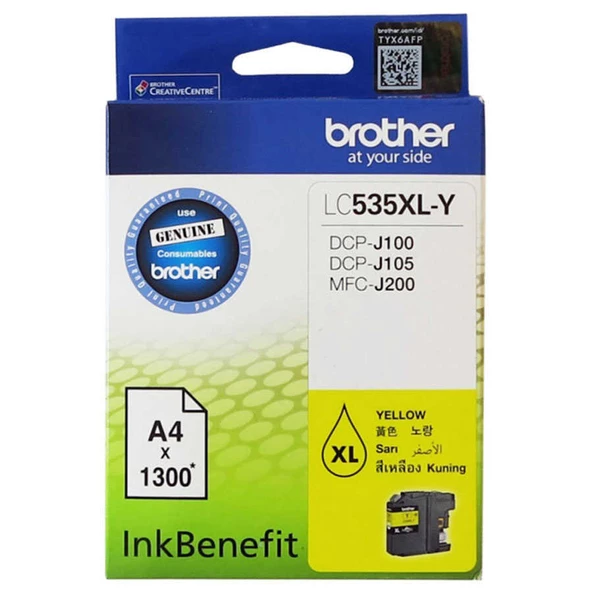 Brother Lc535xl Sarı Orijinal Kartuş