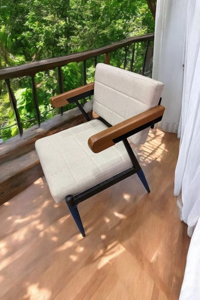 Pimango Çok Amaçlı Cafe, Bar, Balkon Ve Mutfak Sandalyesi, Bej - 2