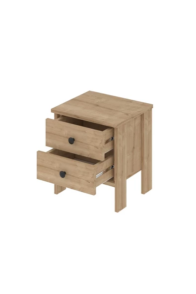 DECOMECH BERLİN  2 ÇEKMECELİ KOMODİN SAFİRMEŞE - Resim 5