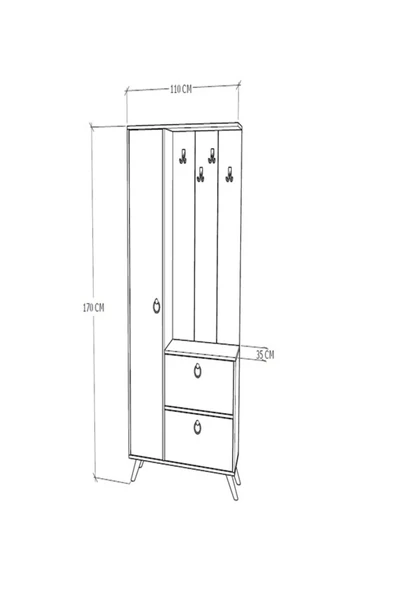 DECOMECH Twist Portmanto - 6