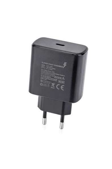 giyitec Samsung Galaxy S24 Ultra S24+ Uyumlu 45W Turbo Hızlı Şarj Adaptörü Şarj Başlığı PD Type-C Girişli - 3