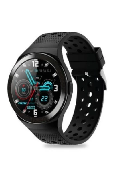 Linktech Link Tech Akıllı Saat, Smartwatch Premium Telefon Görüşmeli S88 Siyah Kordon