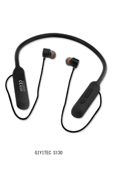 giyitec Bluetooth Kablosuz Wireless Kulaklık 130 Saat Kesintisiz Müzik Dinleme Boyun Askılı