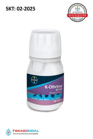 Teknosidal    Bayer K-Othrine 50 ml Haşere İlacı