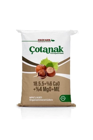 ekofarm    18-5-5 (+15 Organik Madde+ 6 Ca + 4 Mg + ÇİNKO ) Ekofarm Mega Tarım Gübre