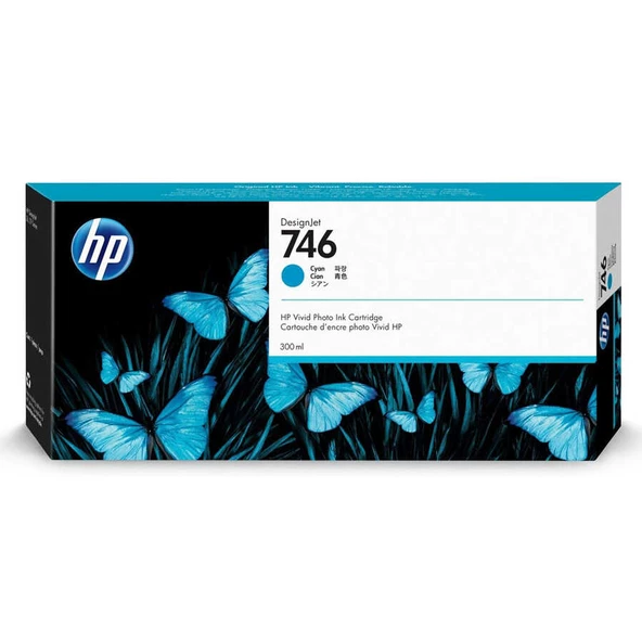 Hp 746-p2v80a Mavi Orijinal Kartuş