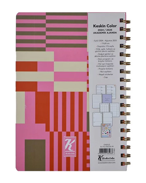 Keskin Color 2024/2025 Akademik Ajanda Enerji - 2