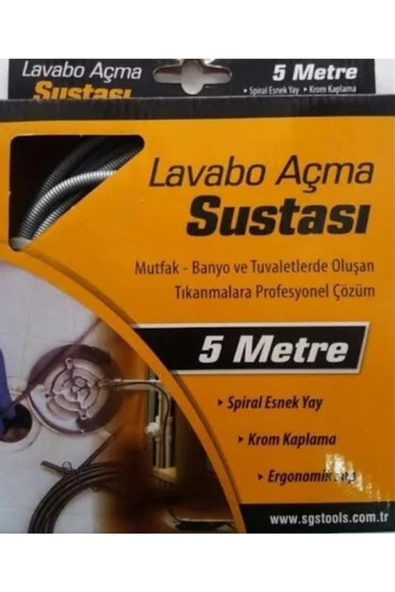 Sgs Lavabo Açma Sustası 5 Mt