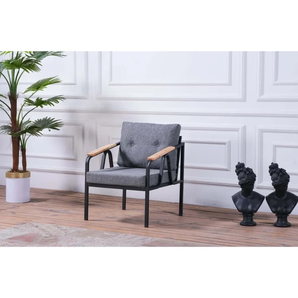 Pimango Piangel Bahçe Ve Balkon Mobilyası 2+1+1 Sehpalı - 5